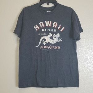 Delta Grey Kid's Hawaii Aloha Tee Shirt Large Souvenir Unisex